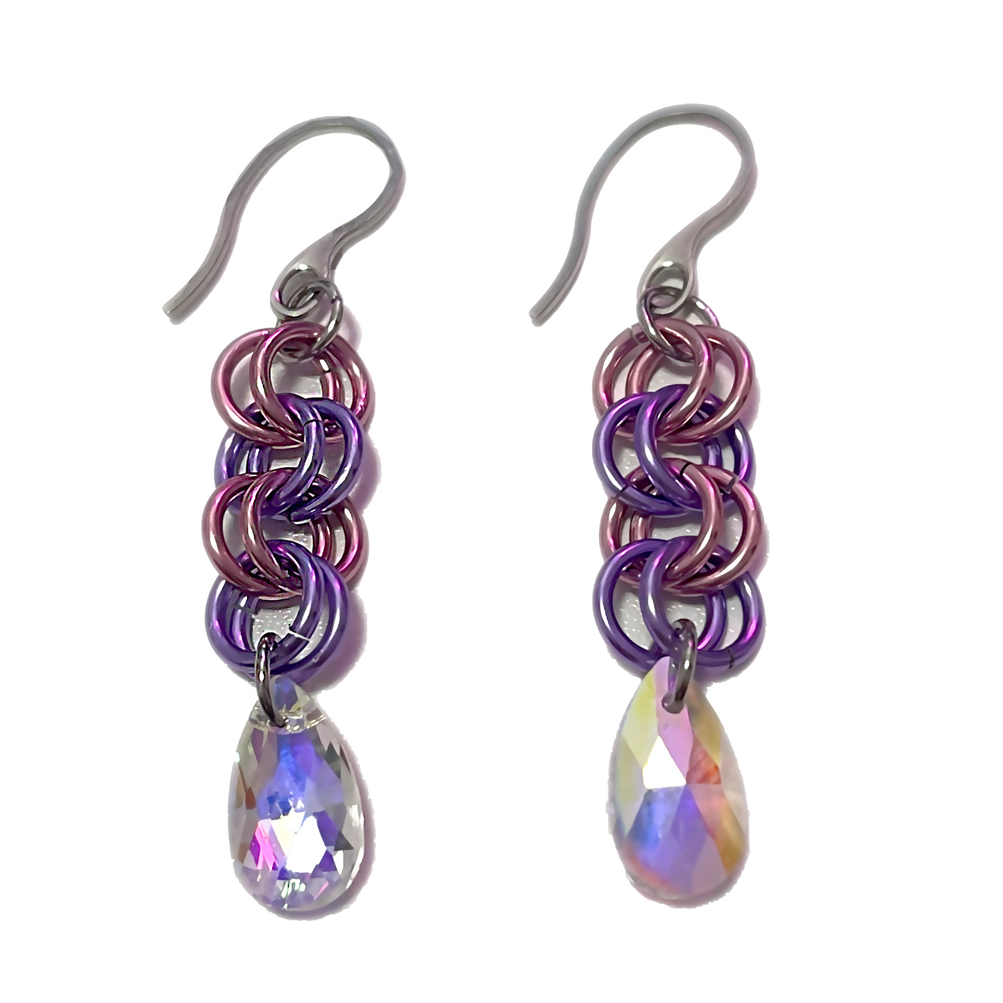 CRYSTAL TEAR EARRINGS