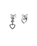 Bow Heart Armour Earring
