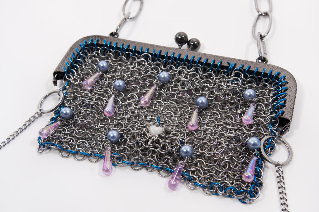 Oil Spill Hearts Clutch