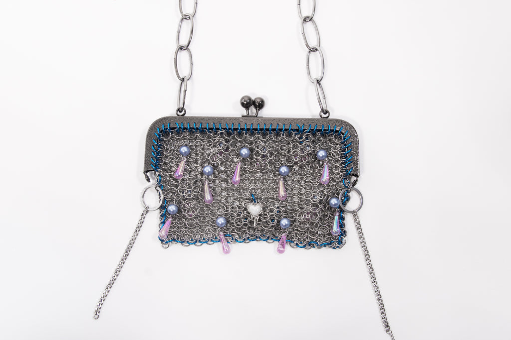 Oil Spill Hearts Clutch