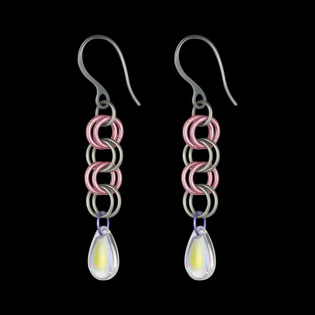 CRYSTAL TEAR EARRINGS