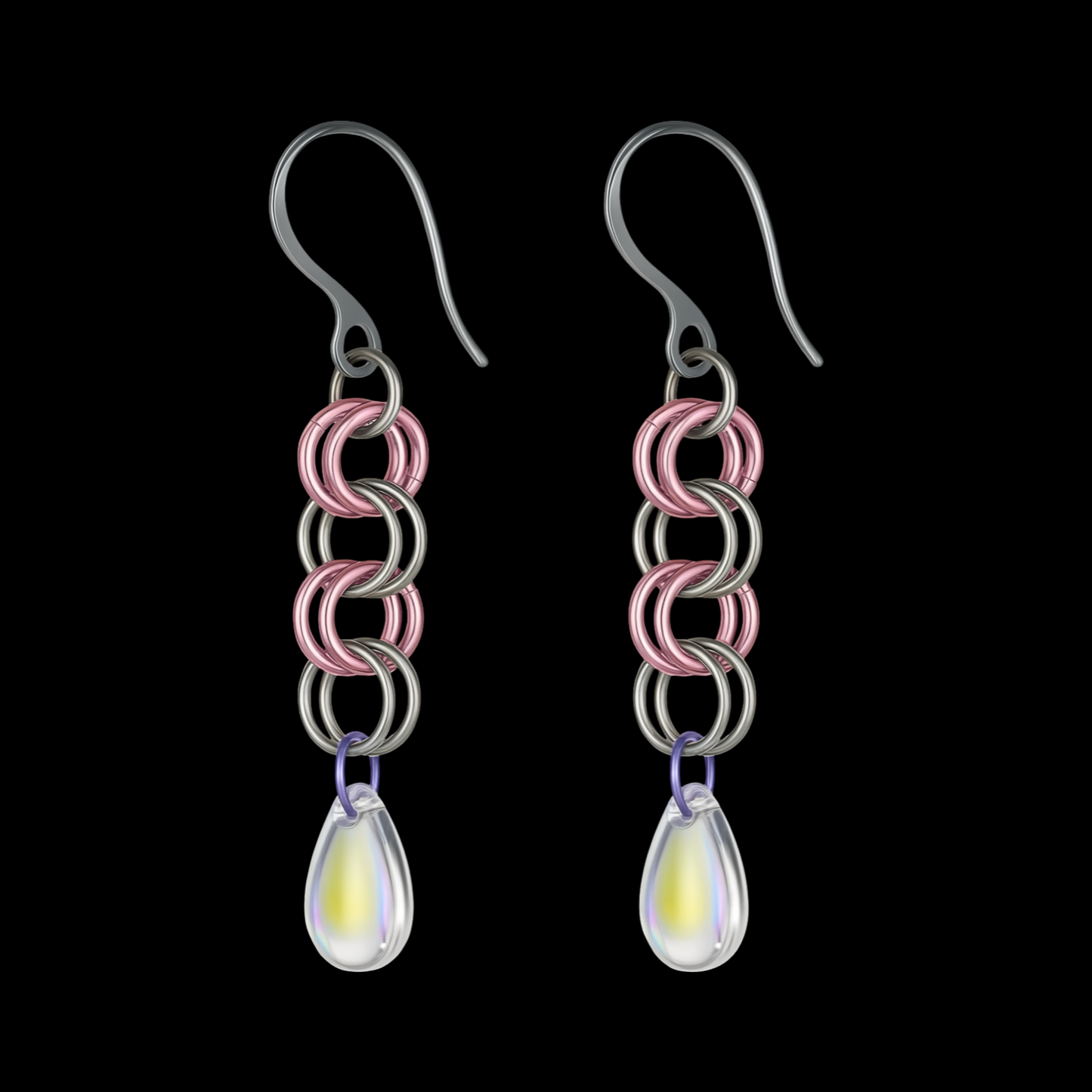 CRYSTAL TEAR EARRINGS