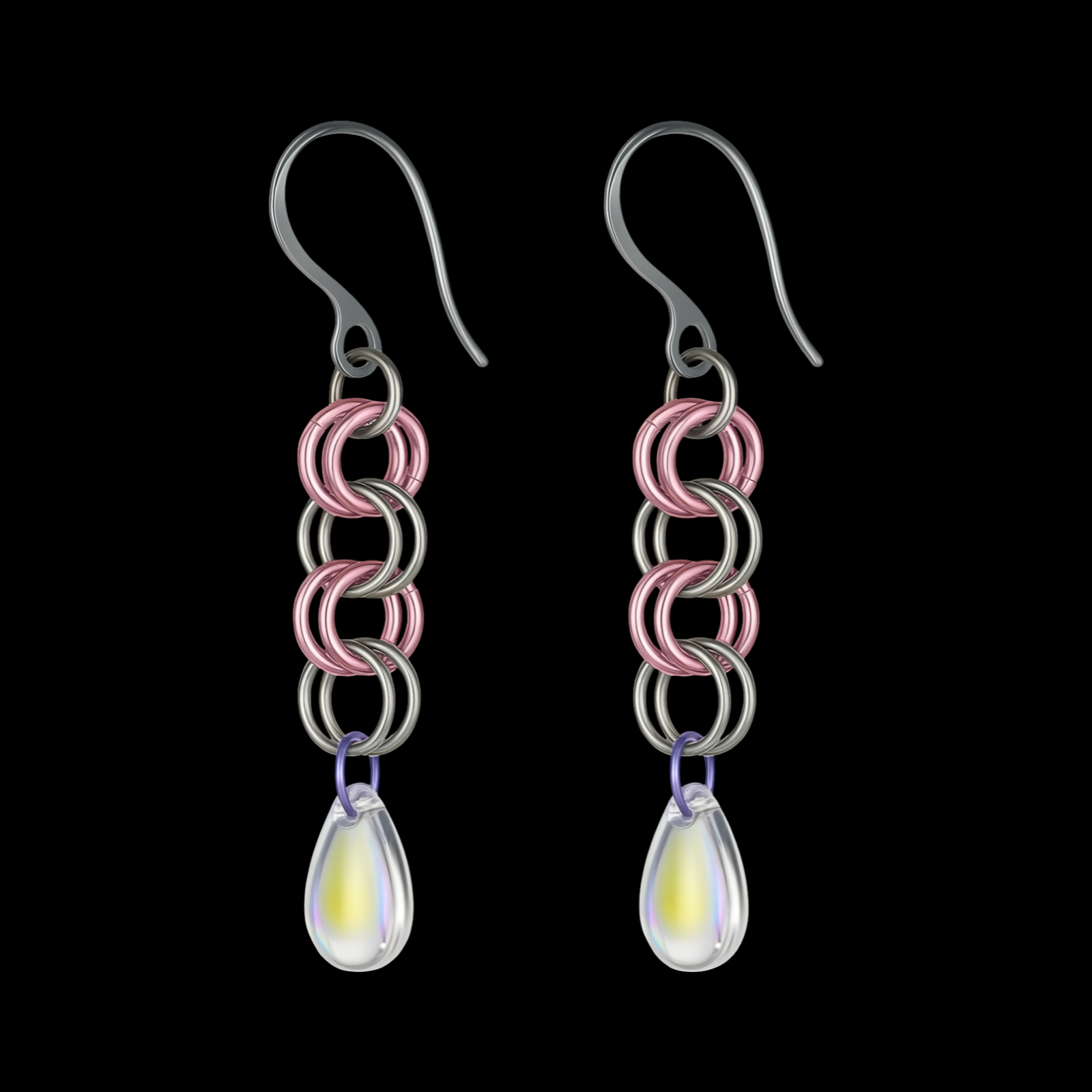 CRYSTAL TEAR EARRINGS