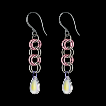 CRYSTAL TEAR EARRINGS