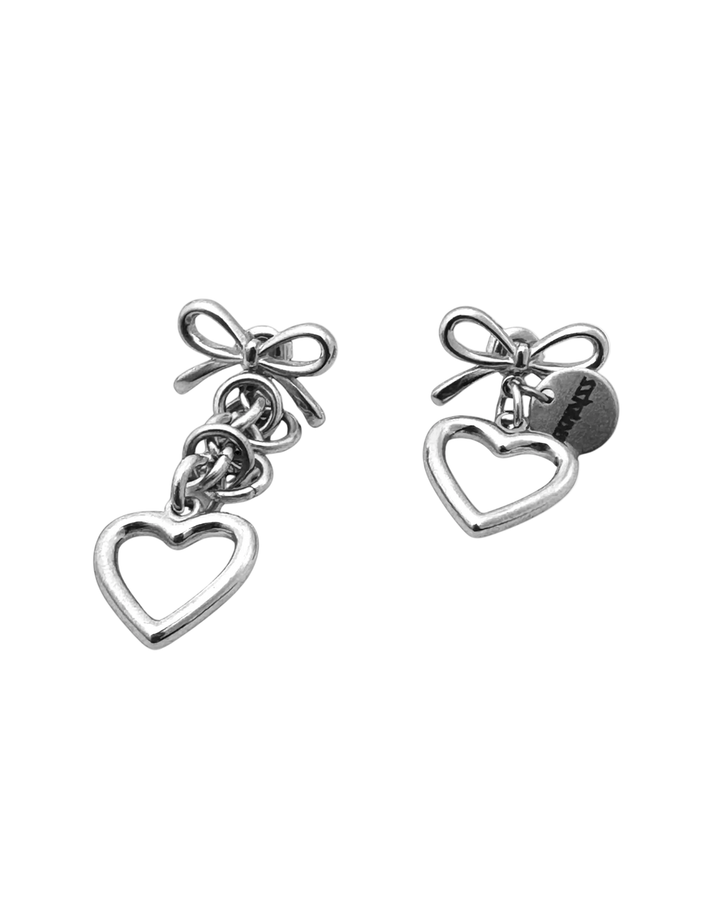 Bow Heart Armour Earring