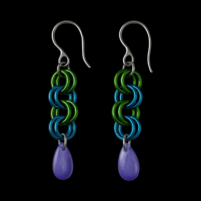 CRYSTAL TEAR EARRINGS