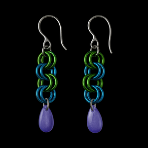 CRYSTAL TEAR EARRINGS