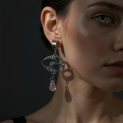 PINK VOID DROPLET EARRINGS