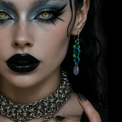 CRYSTAL TEAR EARRINGS