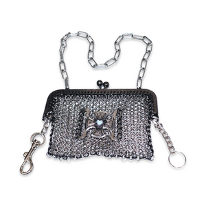 SKNDLSS chainmaille purse 