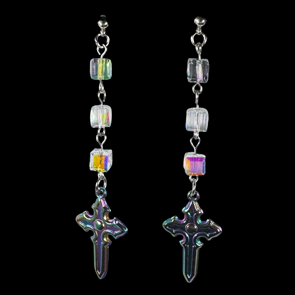 Acid Cross Earrings 2.0