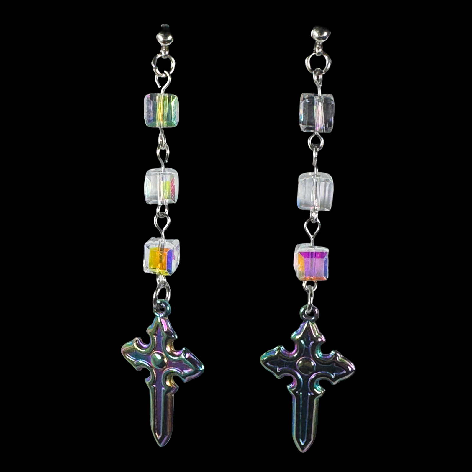 Acid Cross Earrings 2.0