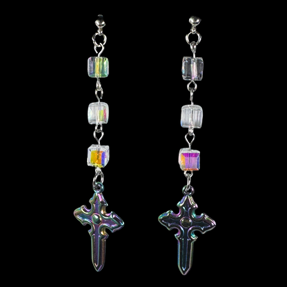 Acid Cross Earrings 2.0