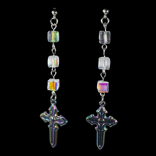 Acid Cross Earrings 2.0