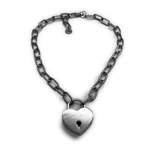 HEART ON LOCK NECKLACE