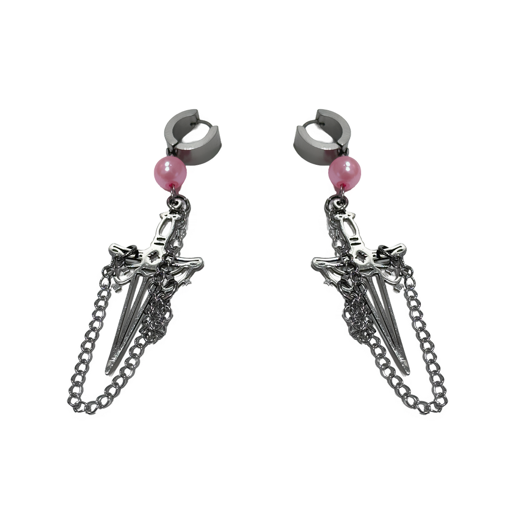 SLAYED CHAIN EARRINGS