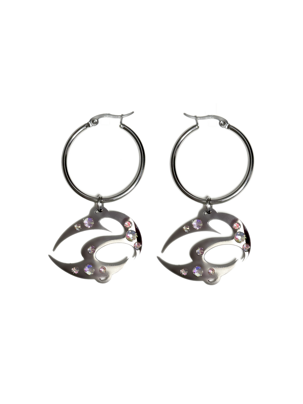 ABUNDANCE RHINESTONE HOOPS