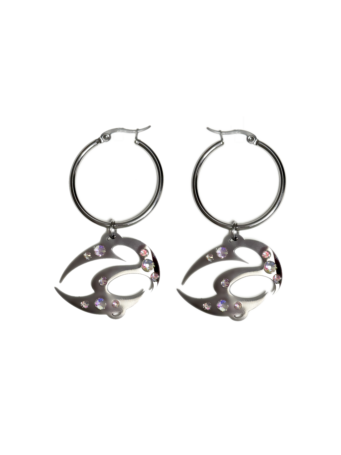 ABUNDANCE RHINESTONE HOOPS