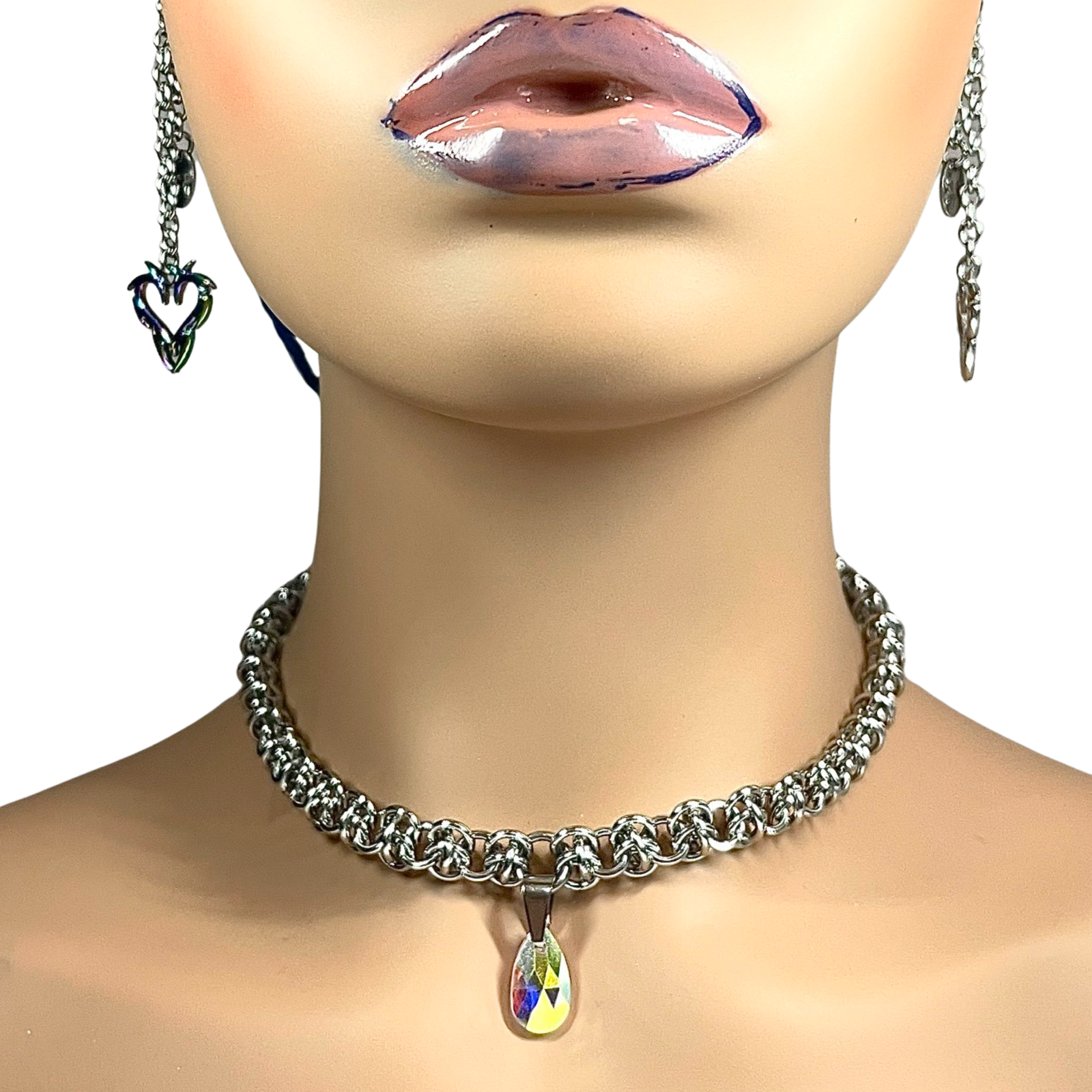 RHINESTONE ROPE COLLAR