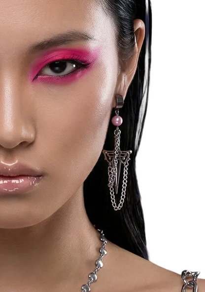 SLAYED CHAIN EARRINGS