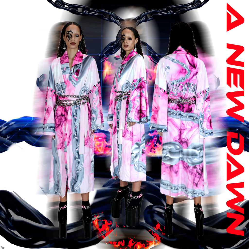 VELOUR DUSTER KIMONO