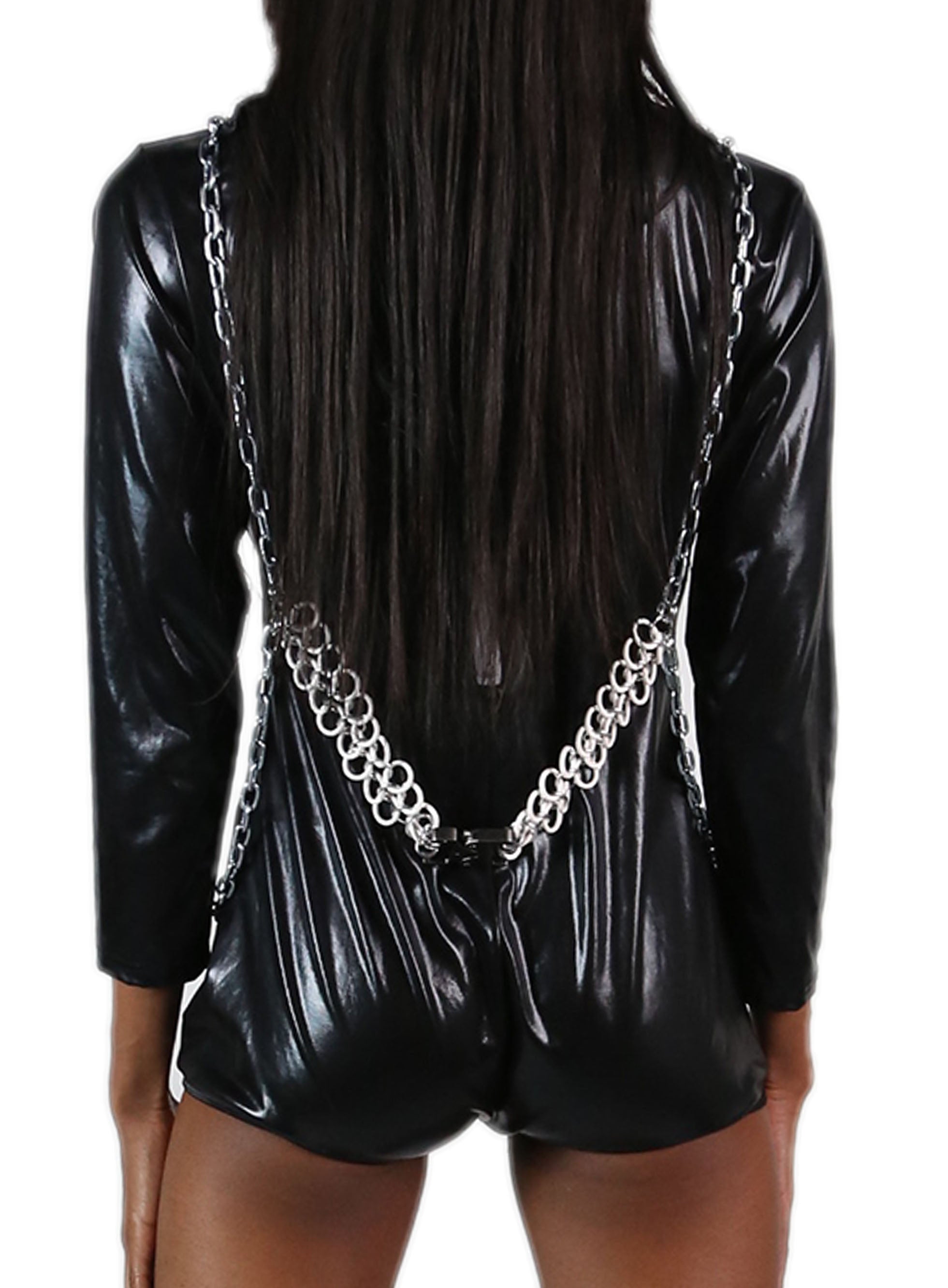 harness kink wear white chainmaille handmade in detroit mi skndlss 