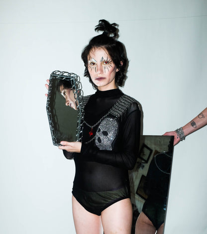 MASK MESH LEOTARD