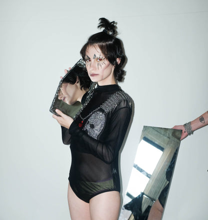 MASK MESH LEOTARD