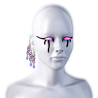 CRYSTAL TEAR EARRINGS