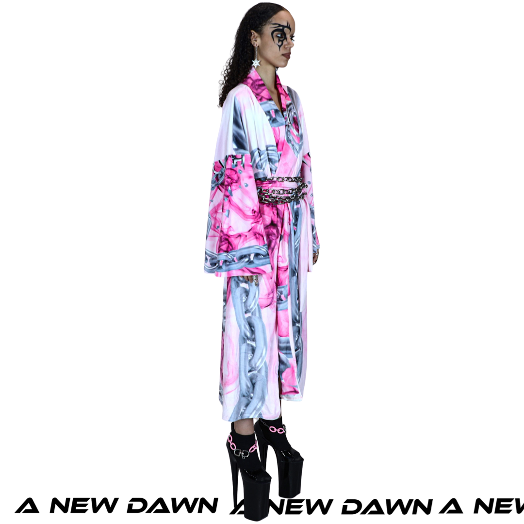 VELOUR DUSTER KIMONO